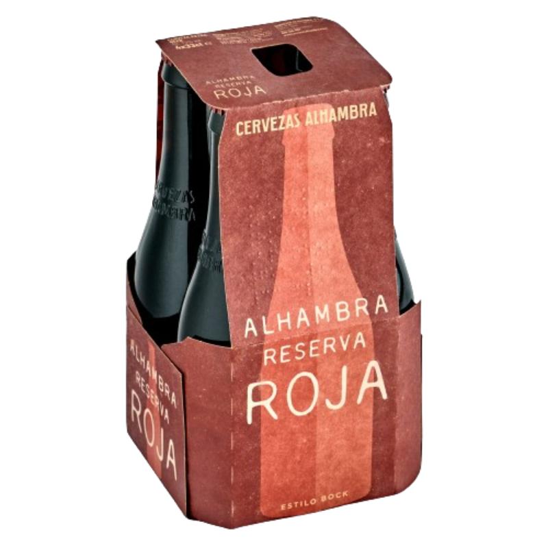 CERVEZA ALHAMBRA RVA/ROJA 7.2º-BOT.33.CL.P/4.UD