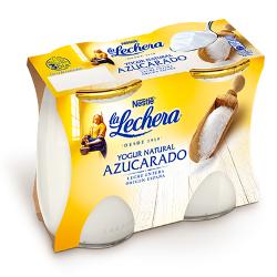 NESTLE LA LECHERA NATURAL AZUC.VIDRIO P/2 UD