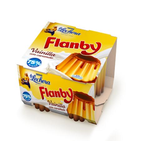 NESTLE FLAN VAINILLA LA LECHERA FLANBY P/4 UD