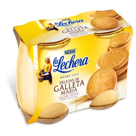 NESTLE LA LECHERA S/ GALLETA VIDRIO PACK-2 UD