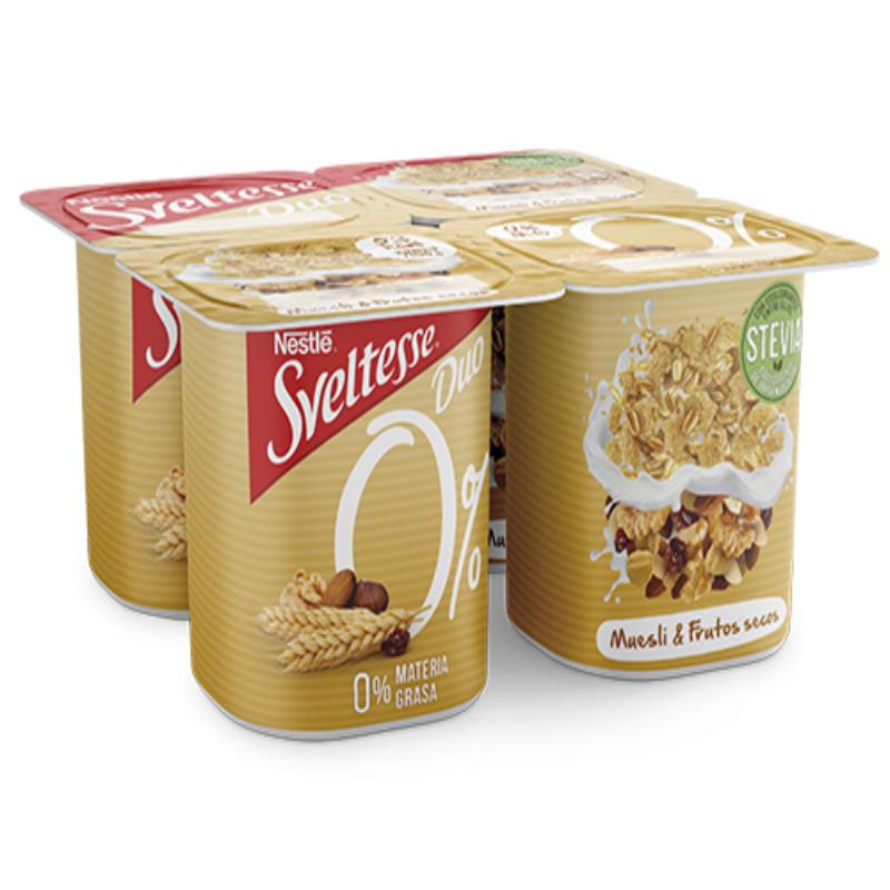 NESTLE SVELTESSE MUESLI-FRUTOS SECOS PACK-4 UD