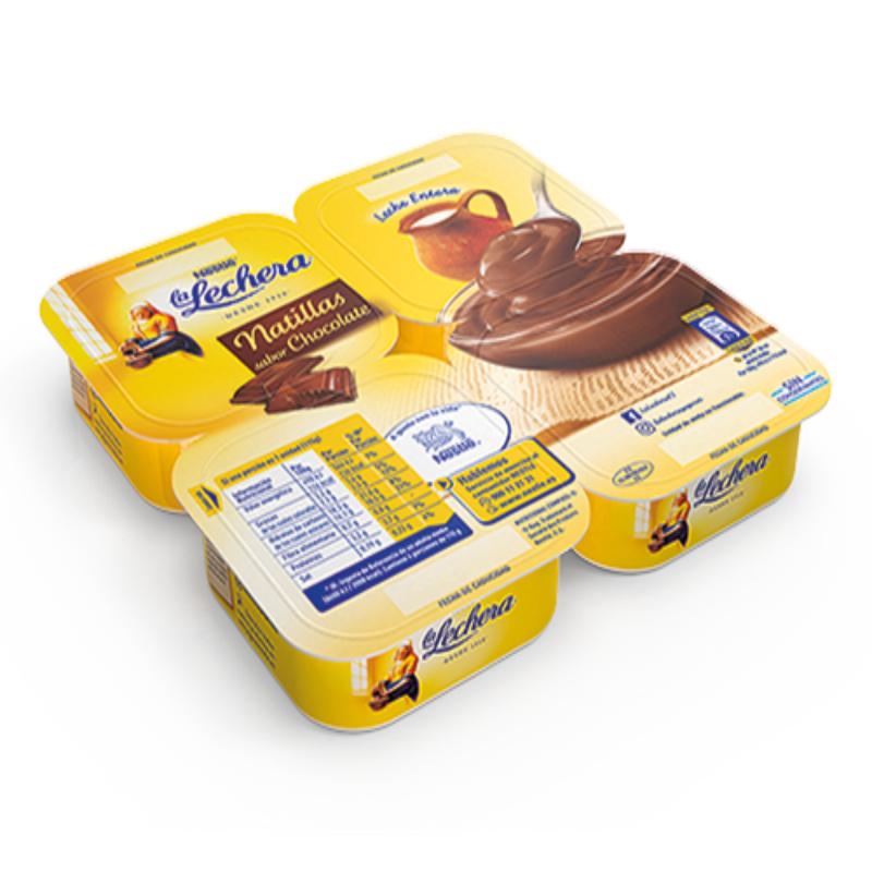 NESTLE NATILLAS SABOR CHOCOLATE P/4UD. 