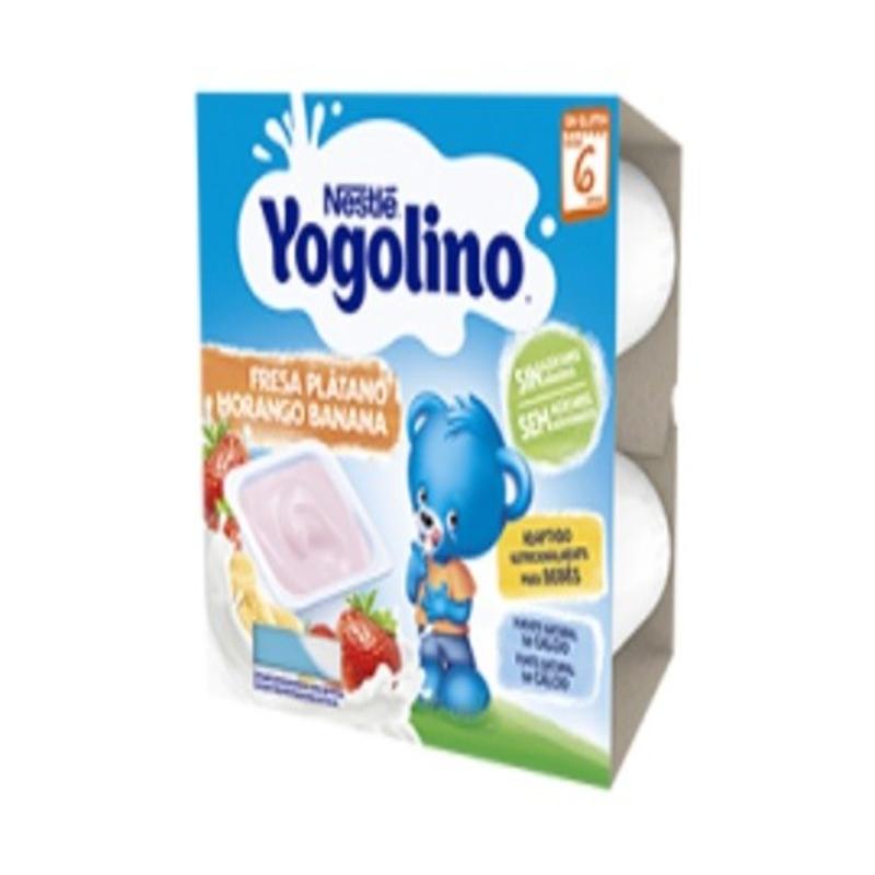 POSTRE NESTLE YOGOLINO FRESA-PLATANO PACK-4 UD