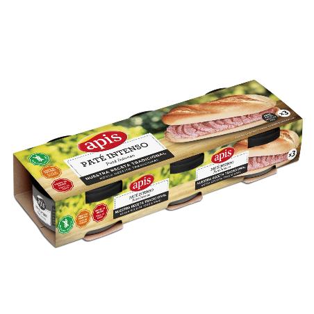 PATE APIS INTENSO 80GR  PACK-3 UD