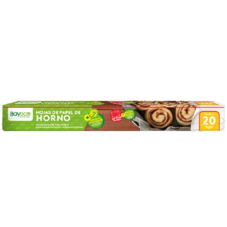 PAPEL HORNO BAYECO COCINA 20 HOJAS 30X40CM