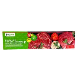 BOLSA CONGELACION BAYECO ZIP MEDIANA 25X30 P/15 UD