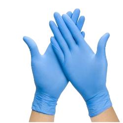 GUANTES NITRILO TOUCH S/POLVO.AZUL T/L P/100U 