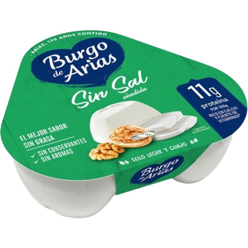 QUESO BURGOS DE ARIAS MINI SIN SAL P/3X72GR