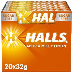 CARAMELOS HALLS MIEL Y LIMON 32GR