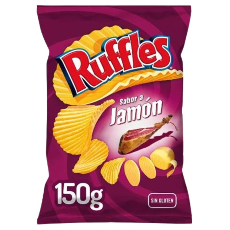 MATUTANO/RUFFLES PATATAS FRITAS S/JAMON B/150 GR