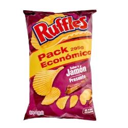 MATUTANO/RUFFLES PATATAS FRITAS JAMON ECO B/243GR