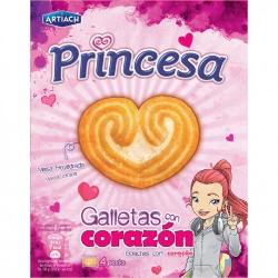 GALLETAS ART/PRINCESA CON CORAZON  C/120.GR.