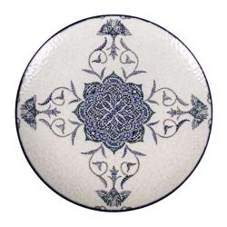 PLATO MONACO BRILLO ROSETTA LLANO 26CM  REF/J26100
