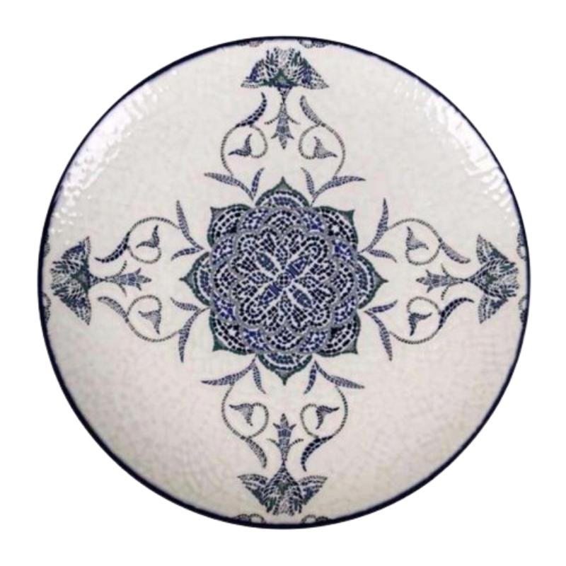PLATO MONACO BRILLO ROSETTA LLANO 26CM  REF/J26100