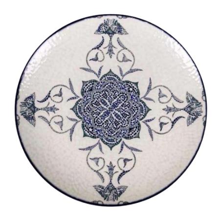PLATO MONACO BRILLO ROSETTA LLANO 26CM  REF/J26100