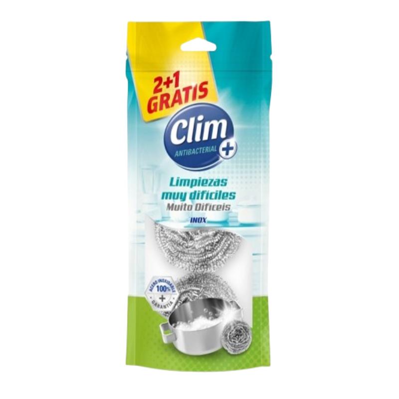 ESTROPAJO ACERO INOXIDABLE CLIM PACK-2 UD