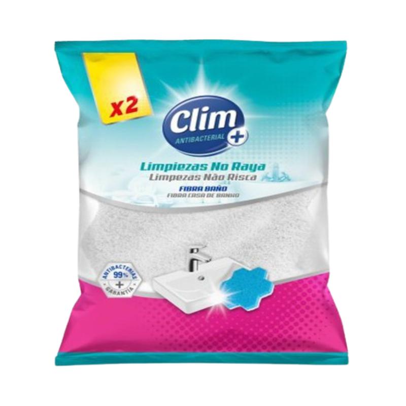 ESTROPAJO BAÑO SOFT ANTIBACTERIAS CLIM P/2UD