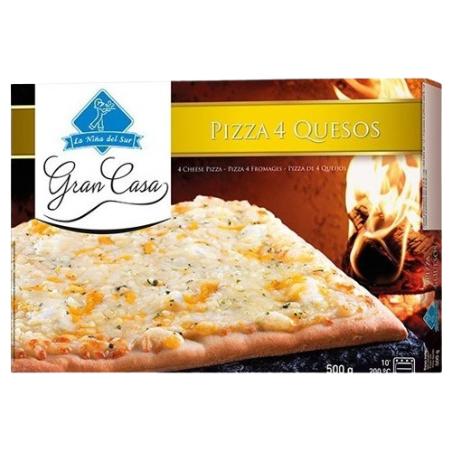 PIZZA  CONG.RECT-35X42 G.CASA 4 QUESOS 500GR