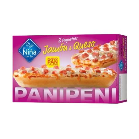 PANINI JAMON/QUESO PANIPENI BAGUETTE 2UD 250GR