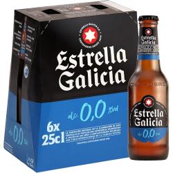 CERVEZA E.GALICIA 0,0%ALCOHOL PACK-6 BOTELLIN25 CL