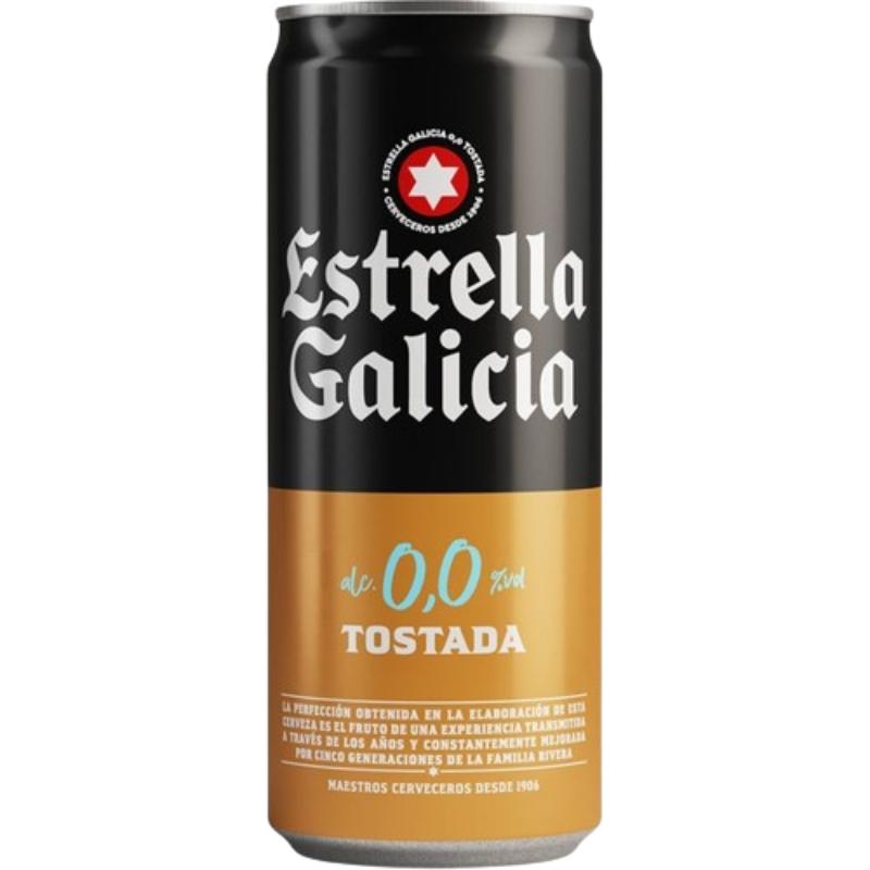 CERVEZA E.GALICIA 0,0%TOSTADA LATA 33CL (SUELTA)