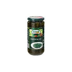ESPINACAS NATURAL ALSUR TARRO CRISTAL 660 GR