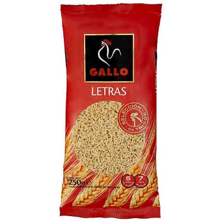 LETRAS PASTAS GALLO B/ 250 GR