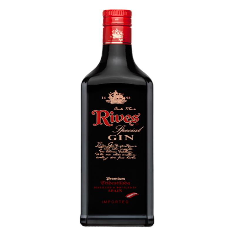 GINEBRA RIVES ESPECIAL B/NEGRA TRIDEST. 70CL.