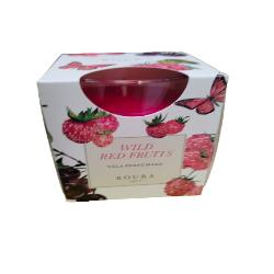 VELA AMBIENTADOR VASO SATINADO FRUTA BOSQUE UD