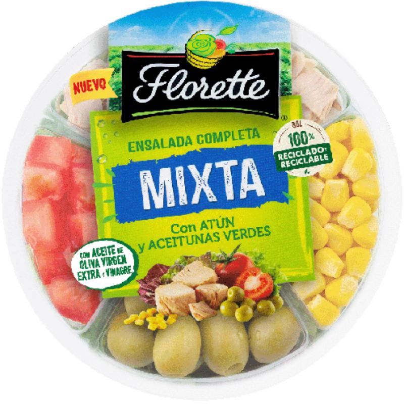 FLORETTE ENSALADA COMPLETA MIXTA CON HUEVO 230 GR
