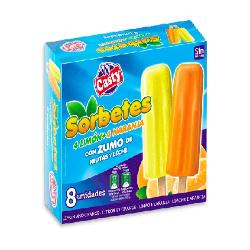 HELADO CASTY SURTIDO POLOS NARANJA/LIMON P/4+4 UD
