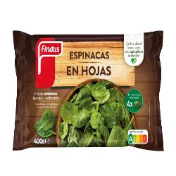 ESPINACAS CONG. PORCIONES FINDUS B/400 GR