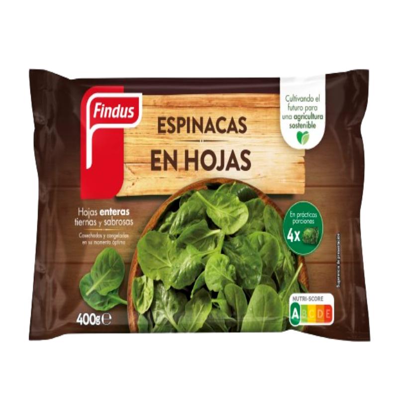ESPINACAS CONG. PORCIONES FINDUS B/400 GR