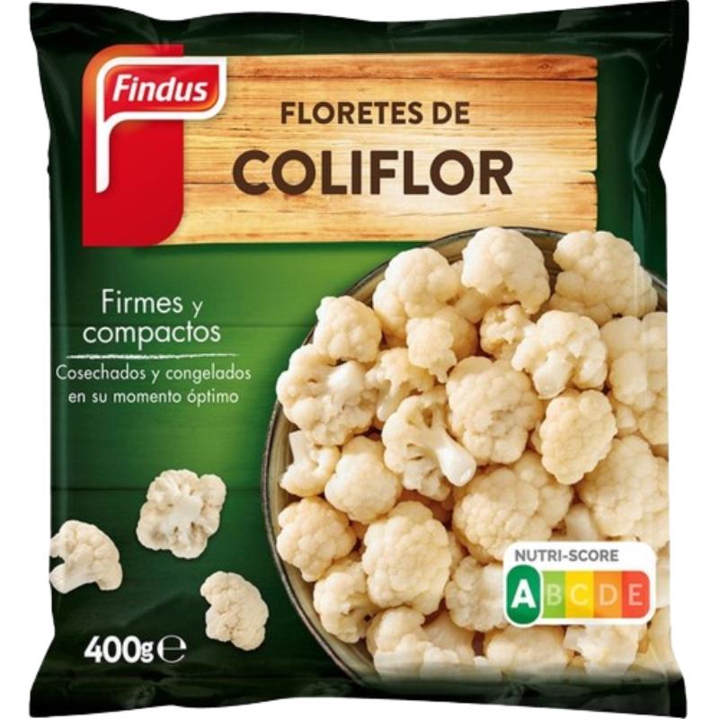 COLIFLOR CONGELADA FINDUS BOLSA 400 GR.