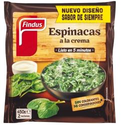 ESPINACAS CONG. A LA CREMA FINDUS B/450 GR
