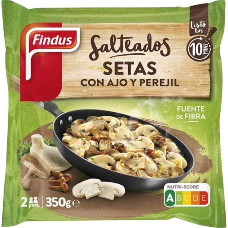 SETAS CON AJO Y PEREJIL FINDUS B/350 GR