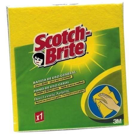 BAYETA FIBRA AMARILLA 36X40 SCO/BRIT MULTIUSO P/1U