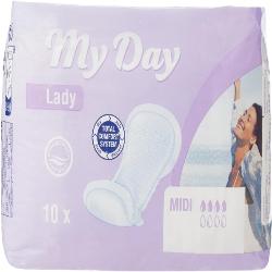 COMPRESA MY DAY MIDI PAQUETE 10 UNIDADES