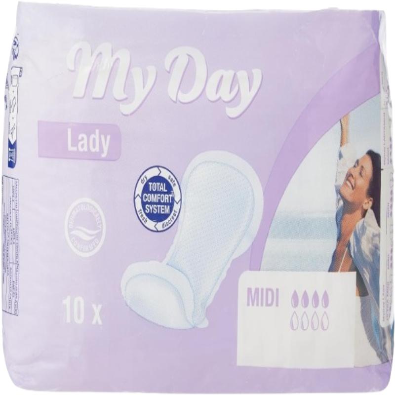 COMPRESA MY DAY MIDI PAQUETE 10 UNIDADES