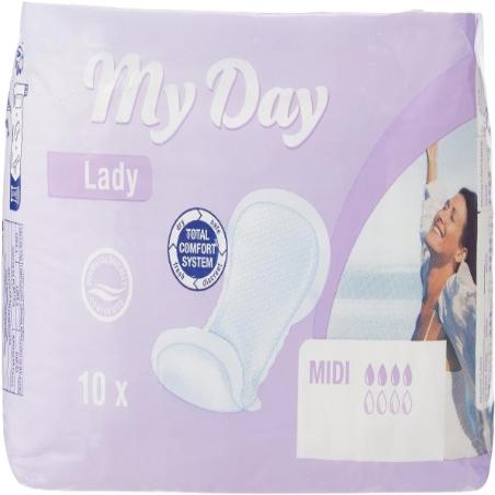 COMPRESA MY DAY MIDI PAQUETE 10 UNIDADES