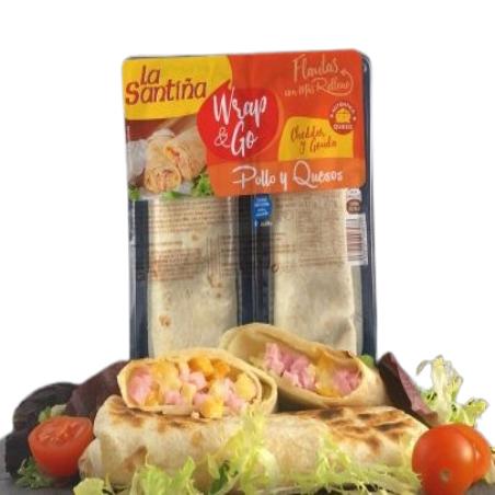 FLAUTA LA SANTINA POLLO/QUESO 137GR PACK-2 UD