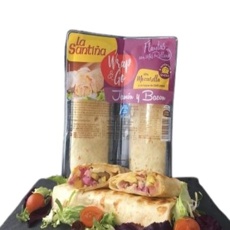 FLAUTA LA SANTINA JAMON/BACON/QUESO 137GR PACK-2UD