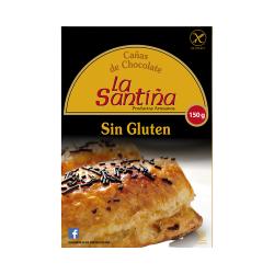 CAÑAS DE CHOCOLATE S/GLUTEN LA SANTIÑA P/150 GR