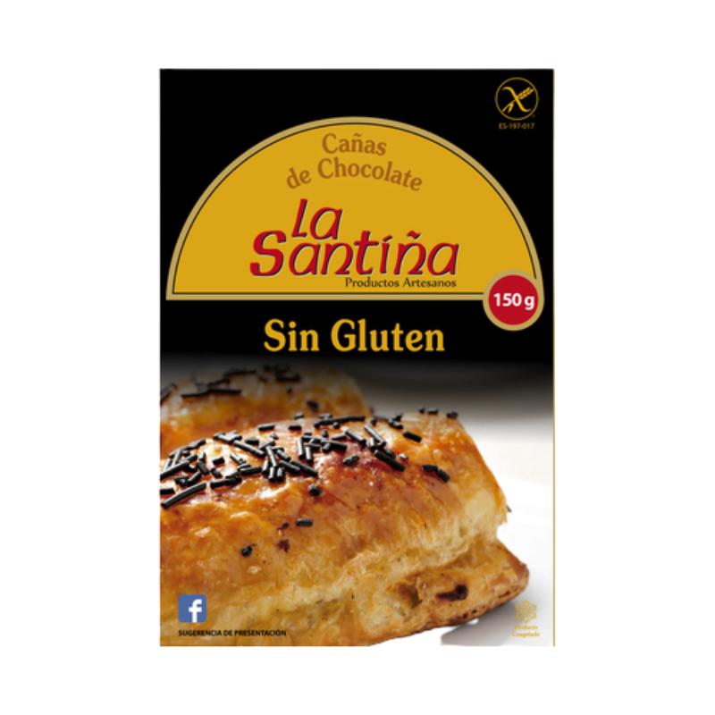 CAÑAS DE CHOCOLATE S/GLUTEN LA SANTIÑA P/150 GR