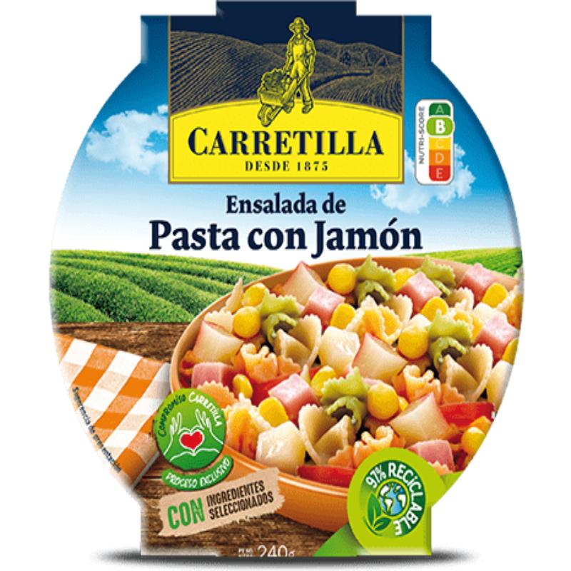 ENSALADA CARRETILLA PASTA CON JAMON E/240 GR