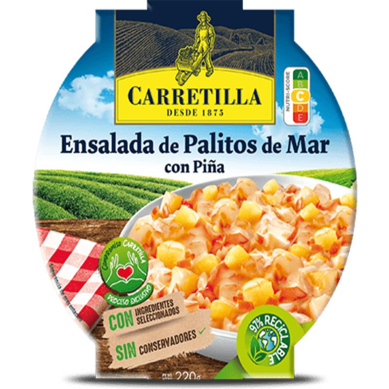 ENSALADA CARRETILLA PALITOS Y PIÑA E/240 GR