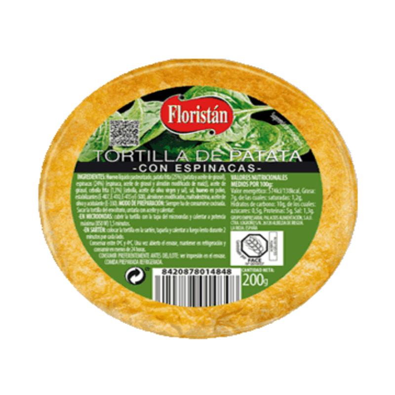 TORTILLA PATATA PALACIOS MINI C/ESPINACAS 200 GR