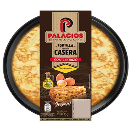 TORTILLA PATATA PALACIOS C/CHORIZO REFRIG 500 GR