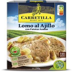 LOMO AL AJILLO CON PATATAS CARRETILLA P/250 GR
