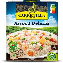 ARROZ 3 DELICIAS CARRETILLA P/250 GR